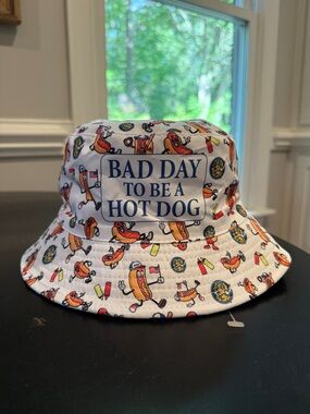 Charleston RiverDogs Reversible 'Bad Day To Be A Hot Dog' Bucket Hat Sz OS